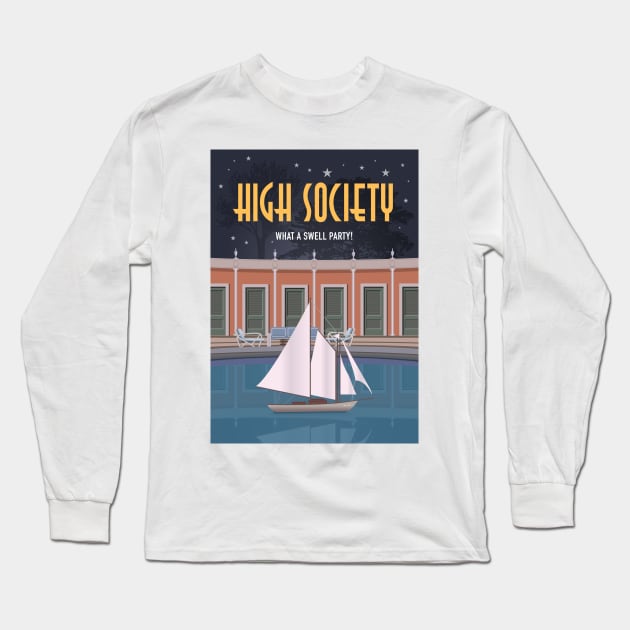 High Society - Alternative Movie Poster Long Sleeve T-Shirt by MoviePosterBoy